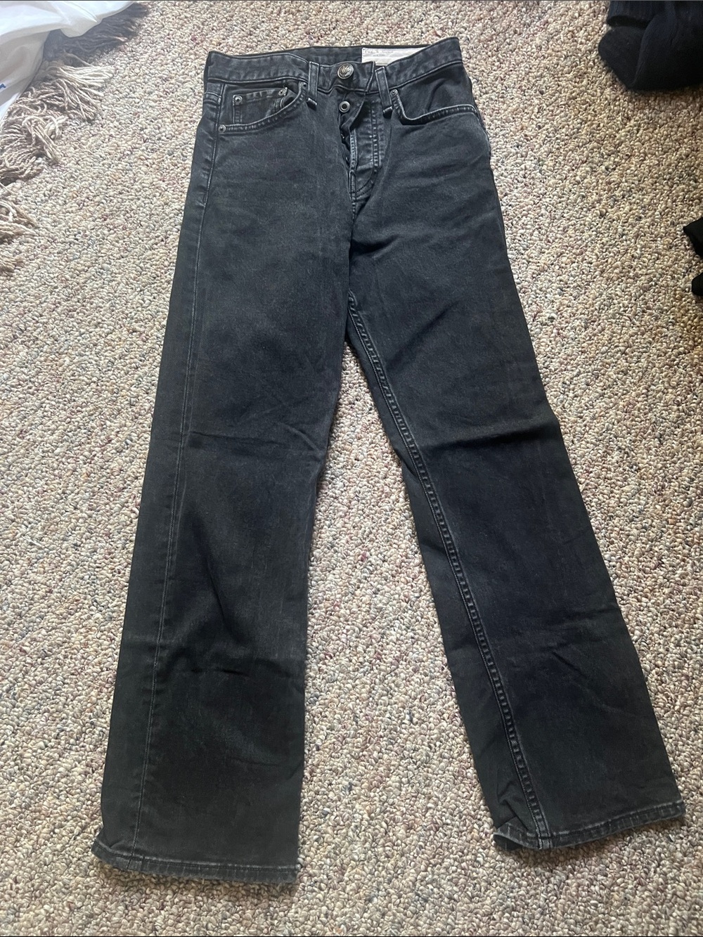 Rag and bone Maya high rise ankle Straight in vintage black